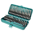Miniatyrbillede 1 af 4: Sikkerhedsskruetrækker Bit Sæt - WOLFCRAFT - 1386000 - Torx Bits - Længde 25 eller 50 mm Grå och blå