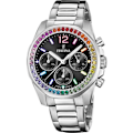 Miniatyrbillede 1 af 4: Ur - FESTINA - Boyfriend Rainbow F20606/3 - Quartz - Rustfrit stål - Sort Pengar