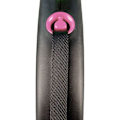 Miniatyrbillede 2 af 3: Udtrækkelig snor - Flexi - FU22T5-251-S-CP - 5m - Sort/Pink - Til hunde op til 25 kg svart/rosa