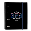 Miniatyrbillede 1 af 2: BlackFit8 Urban A4 ringbind Sort marineblå (27 x 32 x 3,5 cm)