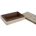 Miniatyrbillede 2 af 2: Smykkeskrin - Creme - Harpiks - 20,5 x 13 x 5,5 cm - Elegant - Praktisk grädde