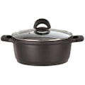 Miniatyrbillede 1 af 3: Faitout i aluminium - GSW - SILCOGUSS - 28 cm - Induktion - Sort sort