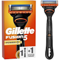 Pikkukuva 1 / 2: Partakone - GILLETTE - Fusion5 Power - 5 Kitkaa Vähentävää Terää - Voitelunauha - Paristokäyttöiset Mikro-Pulssit hvid