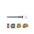 Miniatyrbillede 2 af 2: GENERISK - Hexa Lag Bolts. Din 571 6x50 Zink Flad. Æske 250 Uni. Celo