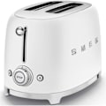 Miniatyrbild 2 av 4: SMEG TSF01WHMEU Brödrost Matt vit - 2 skivor - 6 bryningsnivåer - Avfrostningsfunktion Matt vit