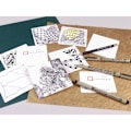 Miniatyrbillede 3 af 4: Zentangle-kort - Zentangle - 20 kort - Sort - 89x89 mm - Til voksne Svart
