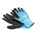 Miniatyrbillede 1 af 2: CELLFAST letvægts havehandske størrelse 8 / M polyester latex blått och svart M