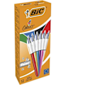 Miniatyrbillede 1 af 4: Retractabel kuglepenne - BIC - 4Colours Shine - Mellem spids - Assorterede farver - 12 stk. Blandad