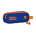 Miniatyrbillede 2 af 2: Etui - SAFTA - M513 - Blå - Orange - Holdbart polyester - Lynlås Blå, Orange