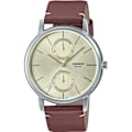 Miniatyrbillede 1 af 4: Casio MTP-B310L-9AVEF herreur i brunt læder - Diameter 40 mm - 5 ATM vandtæt kastanj