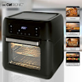 Miniatyrbillede 2 af 6: Fritøs med varm luft uden olie 11L digital 9 programmer kyllingespyd Clatronic FR 3747 1500W Sort 39377