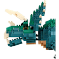 Miniatyrbillede 3 af 6: Figurine i mursten - BANDAI - NANOBLOCK - Triceratops Deluxe - 930 dele