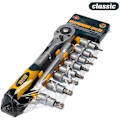 Pikkukuva 2 / 2: Torx-terähylsysarja - Mota Tools - 39871 - 10 kpl - Kromi-vanadiini - 1/2" liitäntä