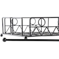 Miniatyrbillede 2 af 2: Håndklædeholder - DKD Home Decor - Standard - Metal - Sort - 18 x 18 x 7 cm svart