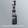 Miniatyrbillede 4 af 4: Centrifugeuse - PANASONIC - MJ-L501KXE - 150 W - 63 decibel - rustfrit stål - mat sort