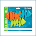 Pikkukuva 6 / 6: Bestway Squiggle Wiggle Pool Game - Blue Orange Green Fish - Lapset 3 vuotta ja sitä vanhemmat Flerfärgad