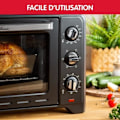 Miniatyrbillede 6 af 6: MOULINEX Optimo Elektrisk ovn, Placerbar, 33L, varmluft, 6 funktioner, Termostat 240 °C, Timer OX464810 Svart