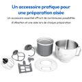 Miniatyrbillede 3 af 6: Robot pâtissier - MEDION - MD18420 - 1200 W - 5 L - 8 hastigheder - Skål til is - Sort Svart