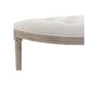 Pikkukuva 3 / 4: Classic Padding Half-Moon Bench Wood and Polyester Beige beige
