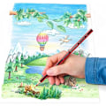 Miniatyrbillede 2 af 2: Farveblyant - STAEDTLER - Noris Color 185 - WOPEX - Ultra resistent bly - Sekskantet synd