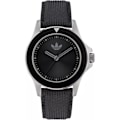 Miniatyrbillede 1 af 6: Adidas Ur - Unisex - AOFH23016 - Sort Læder - 44mm - 5 bar Svart