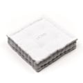Miniatyrbillede 5 af 5: Gulvpude - I DAG - CHARME - Slub x Chambray x Broderi Capucine - 40 x 40 x 10 cm