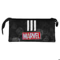 Miniatyrbillede 3 af 3: Trousse Triple - Punisher Skull - Sort - One Size Sort