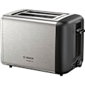 Miniatyrbillede 1 af 4: Bosch TAT3P420 brødrister - 2 pladser - 970W - optøning - rustfrit stål/sort