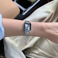 Miniatyrbillede 3 af 5: Casio Index romerske tal - Kvadrat til kvinder - Armbånd af rustfrit stål;