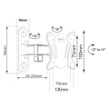 Miniatyrbillede 4 af 6: Support Maclean til TV eller monitor, max. VESA 100x100, 13-32", 30kg, sort, MC-416