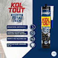 Pikkukuva 4 / 5: Kiinnitys- ja tiivistysliima - CYANOLIT - Total tech - Musta - 290 ml karttu - Monikäyttöinen - Korkea kestävyys ja joustava