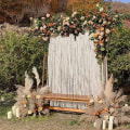 Miniatyrbild 1 av 9: Wisfor Macrame Hänggardin, Stor Boho Wedding Arch Bakgrund Gardiner Panel, Vävd Bohemian Hängningar Dekoration Gobeläng