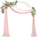 Miniatyrbild 1 av 9: Wisfor Bröllopsbåge, 240 × 220, rosbåge i metall, stabil ballongbåge, dekorationsstativ för blomsterballonger, för bröllopsfest födelsedag
