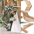 Miniatyrbild 5 av 9: Wisfor Wood Ställ för bröllopsbakgrund, 210 cm x 245 cm, Kreativa Hexagon Arch Stativ, Trädgårdsfuru, Trävalv Fotosessioner Studiorekvisita