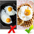 Miniatyrbillede 5 af 7: Æggering, ENLOY 4-pak rustfrit stål æggering med non-stick