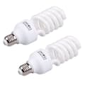 2x Compact E27 220v 5500k 45w Photo Studio Lamp Video Photography Daylight Bulb White, A