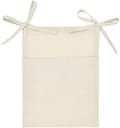Linen Bedside Storage Bag, Wall Mounted Organizer, Multifunctional Storage Bag for Bed, Sofa, Beige