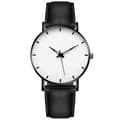 Modern Stylish Watch with Genuine Leather Strap - Choose Color White-FA11- White White