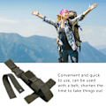 Miniatyrbild 7 av 8: Vattenflaskhållare med Molle-system, multifunktionell för utomhuscamping och vandring, grön