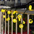 Miniatyrbillede 4 af 5: Citronformede lyskæder, 3 meter 20 LED, fe-natlys til