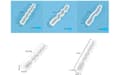 Miniatyrbilde 5 av 5: 6 stk. lysestake harpiksform, lang lys silikonform for lysproduksjon, DIY søylelys silikonform.