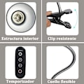 Miniatyrbillede 2 af 5: Reptillampe Skildpaddelampe Skildpaddevarmelampe Med Timer 360° Rotation UVb-lys Til Skildpadder Firben Blinde Slanger Etc.