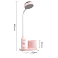 Miniatyrbilde 2 av 5: Barnebordlampe, skrivebordslampe med pennholder, automatisk fargeskiftende nattlampe, justerbar LED-leselampe for barn