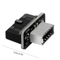 Miniatyrbilde 3 av 5: Høykvalitets USB-frontpaneladapter - Type-E hunn til USB 3.0 19 PIN hannadapter Intern Vertikal Header Splitter
