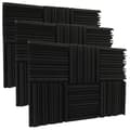 Studio Acoustic Foam Panels Soundproofing Sponge Diffusers Drum Room Absorption Treatment Wall Sound F