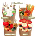 Miniatyrbilde 4 av 5: 50 stk 414 ml Kraft Charcuterie-kopper med 200 pinner (2 typer)
