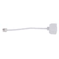 Telefonadapter RJ11 6P4C 1 hann til 2 - Hvit