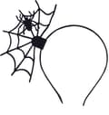 Halloween Spider Web Headband, Halloween Headband Spider Web Fascinator Black Spider Headpiece