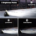 Miniatyrbillede 2 af 5: 10w 1000lm Bærbar LED-Overlygte, Genopladelig LED-Overlygte, 3 Lysstyrketilstande, Robust Til Camping, DIY, Byggeplads Osv., Kold Hvid