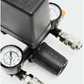 Miniatyrbild 4 av 5: Tryckregulator med tryckvakt för kompressor - Tryckvakt med 2 displayer